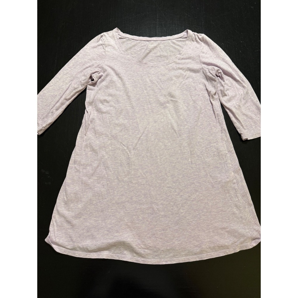 Pure Jill J Jill Ballet Sleeve Tunic Top Lilac Purple Heathered Knit XS